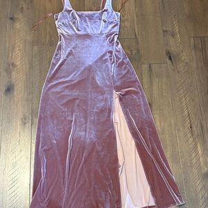 Birdy Grey Mauve Velvet Dress